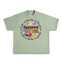 Oil Green Principal Assistant Urban Heavy Tee - CowhideDigitalArt