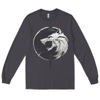 Smoke Witcher Wolf Long Sleeve Tee - artisFamous