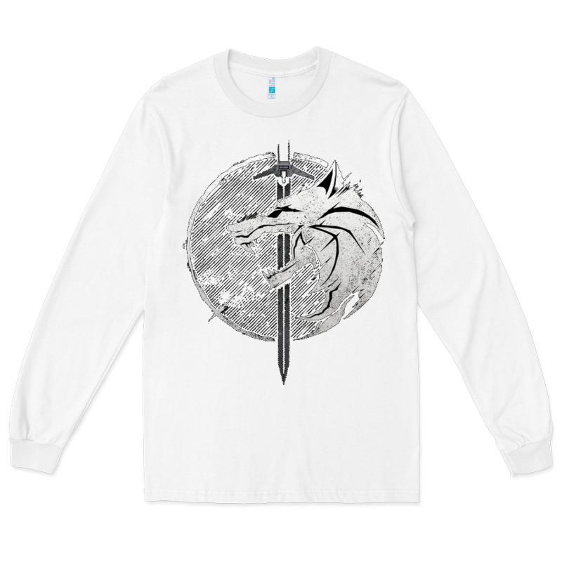 Witcher Wolf Long Sleeve Tee by artisFamous | Teevron