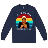 Navy ric flair to be the man Long Sleeve Tee - artisFamous