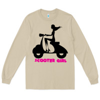 Mushroom scooter girl Long Sleeve Tee - artisFamous
