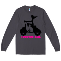 Smoke scooter girl Long Sleeve Tee - artisFamous