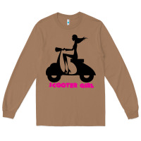 Toasted Coconut scooter girl Long Sleeve Tee - artisFamous