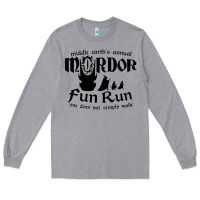 Heather Grey mordor fun run Long Sleeve Tee - artisFamous