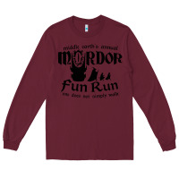 Burgundy mordor fun run Long Sleeve Tee - artisFamous