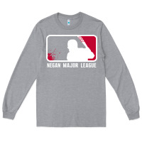 Heather Grey negan major league Long Sleeve Tee - artisFamous