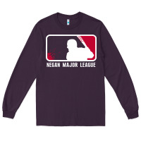 Plum negan major league Long Sleeve Tee - artisFamous