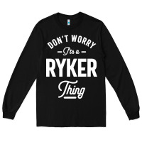 Black Ryker Personalized Name Birthday Gift Long Sleeve Tee - artisFamous