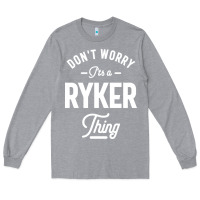 Heather Grey Ryker Personalized Name Birthday Gift Long Sleeve Tee - artisFamous