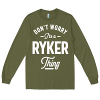 Army Green Ryker Personalized Name Birthday Gift Long Sleeve Tee - artisFamous