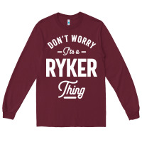 Burgundy Ryker Personalized Name Birthday Gift Long Sleeve Tee - artisFamous