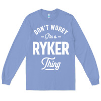 Colony Blue Ryker Personalized Name Birthday Gift Long Sleeve Tee - artisFamous