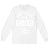 White Ryker Personalized Name Birthday Gift Long Sleeve Tee - artisFamous