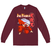 Burgundy vintage animejapanese cartoon Long Sleeve Tee - artisFamous
