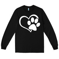 Dog Dad Mom Puppy Shirt Love Dogs Paw Print Heart Women Men  Shirt Long Sleeve Tee | Teevron