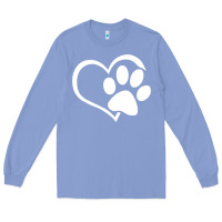 Colony Blue dog dad mom puppy shirt love dogs paw print heart women men  shirt Long Sleeve Tee - artisFamous