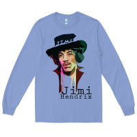 Colony Blue jimi hendrix Long Sleeve Tee - artisFamous