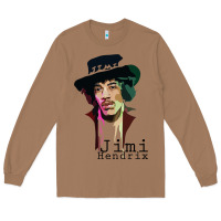 Toasted Coconut jimi hendrix Long Sleeve Tee - artisFamous
