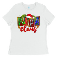 White Christmas papa claus Ladies Tee - FaDigitalArtStudio
