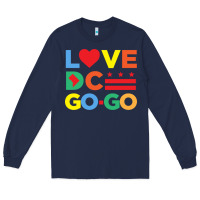 Navy love dc gogo Long Sleeve Tee - artisFamous