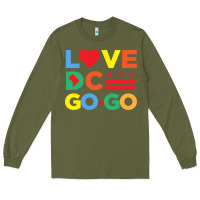 Army Green love dc gogo Long Sleeve Tee - artisFamous