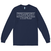 Navy Stranger Long Sleeve Tee - artisFamous