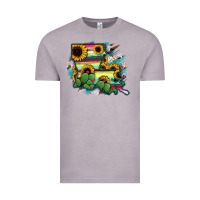 Vintage Zinc Louisiana Map Sunflower Cactus Serape Vintage Tee - RanaPortraitStore