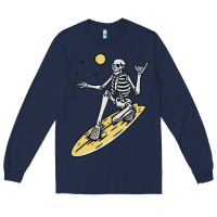 Navy Surfing Long Sleeve Tee - artisFamous