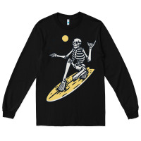 Black Surfing Long Sleeve Tee - artisFamous