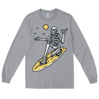 Heather Grey Surfing Long Sleeve Tee - artisFamous