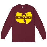 Burgundy Hip Hop Long Sleeve Tee - artisFamous