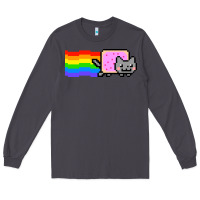 Smoke Nyan Cat Long Sleeve Tee - artisFamous