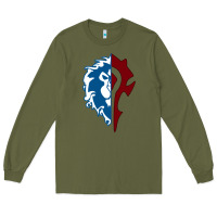 Army Green WORLD OF WARCRAFT MISTS OF PANDARIA HORDE Long Sleeve Tee - artisFamous