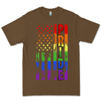 Cacao lgbtq pride american flag Premium Tee - FaDigitalArtStudio