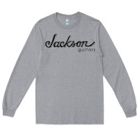 Heather Grey JACKSON GUITAR Long Sleeve Tee - artisFamous