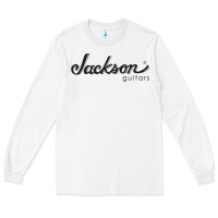 White JACKSON GUITAR Long Sleeve Tee - artisFamous