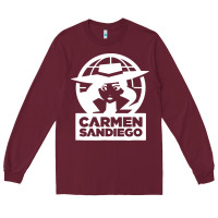 Burgundy carmen sandiego Long Sleeve Tee - artisFamous