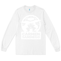 White carmen sandiego Long Sleeve Tee - artisFamous