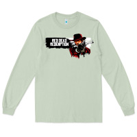 Matcha Red Dead Redemption 2 Red Moon Cowboy Long Sleeve Tee - artisFamous