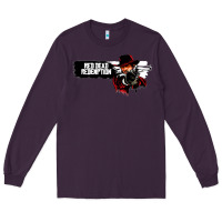 Plum Red Dead Redemption 2 Red Moon Cowboy Long Sleeve Tee - artisFamous