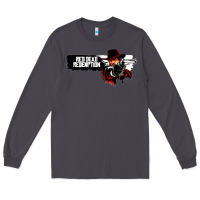 Smoke Red Dead Redemption 2 Red Moon Cowboy Long Sleeve Tee - artisFamous