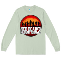Matcha Red Dead Redemption 2 Red Moon Cowboy Long Sleeve Tee - artisFamous