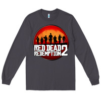 Smoke Red Dead Redemption 2 Red Moon Cowboy Long Sleeve Tee - artisFamous