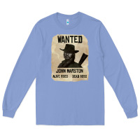 Colony Blue Red Dead Redemption 2 Red Moon Cowboy wanted john marston Long Sleeve Tee - artisFamous