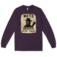 Plum Red Dead Redemption 2 Red Moon Cowboy wanted john marston Long Sleeve Tee - artisFamous