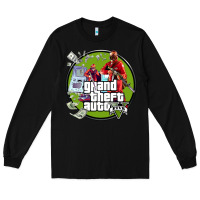 Black Grand Theft Auto Long Sleeve Tee - artisFamous