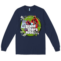 Navy Grand Theft Auto Long Sleeve Tee - artisFamous