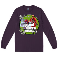 Plum Grand Theft Auto Long Sleeve Tee - artisFamous
