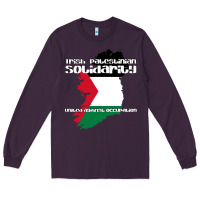 Plum irish palestinian solidarity Long Sleeve Tee - artisFamous