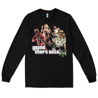 Black Grand Theft Auto Long Sleeve Tee - artisFamous